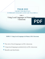 Topic 5 Lecture Notes Using Local Languages