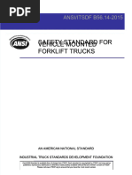 PDF Safety Standard For Vehicle Mounted Forklift Trucks Ansi Itsdf b5614 2015 - Compress