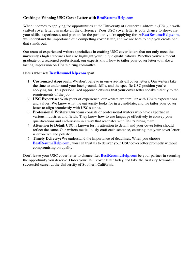 Usc Cover Letter Download Free - 1718274385