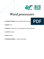 Word Processors - Fernanda Martinez