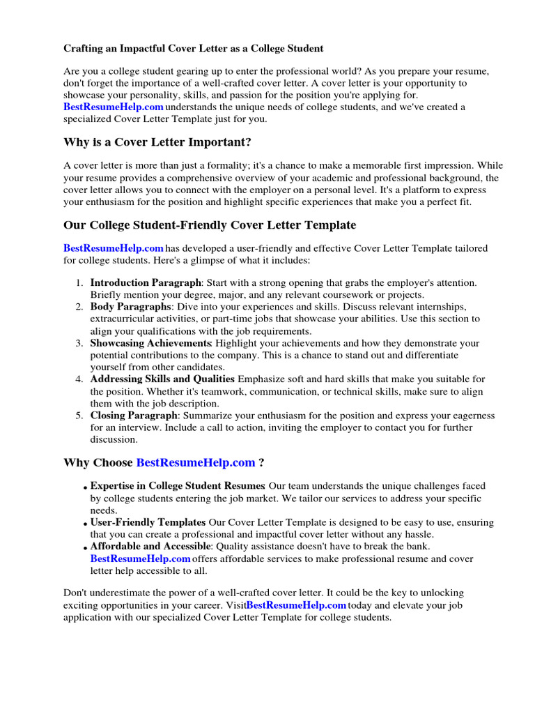 HOW TO MAKE A COVER LETTER FOR COLLEGE visual data 6