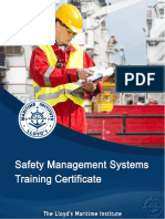 Course Handbook - Safety Mangement System Certificate