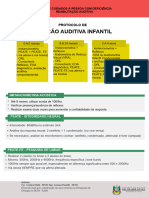 Protocolo de Aval Auditiva Infantil Ses Rs