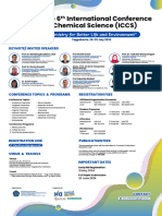 The 6th International Conference On Chemical Science - Flyer Poster