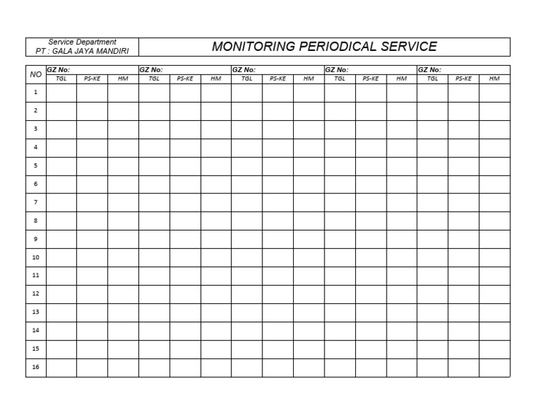 MTC Form Monitor Period Service Gjpon PDF