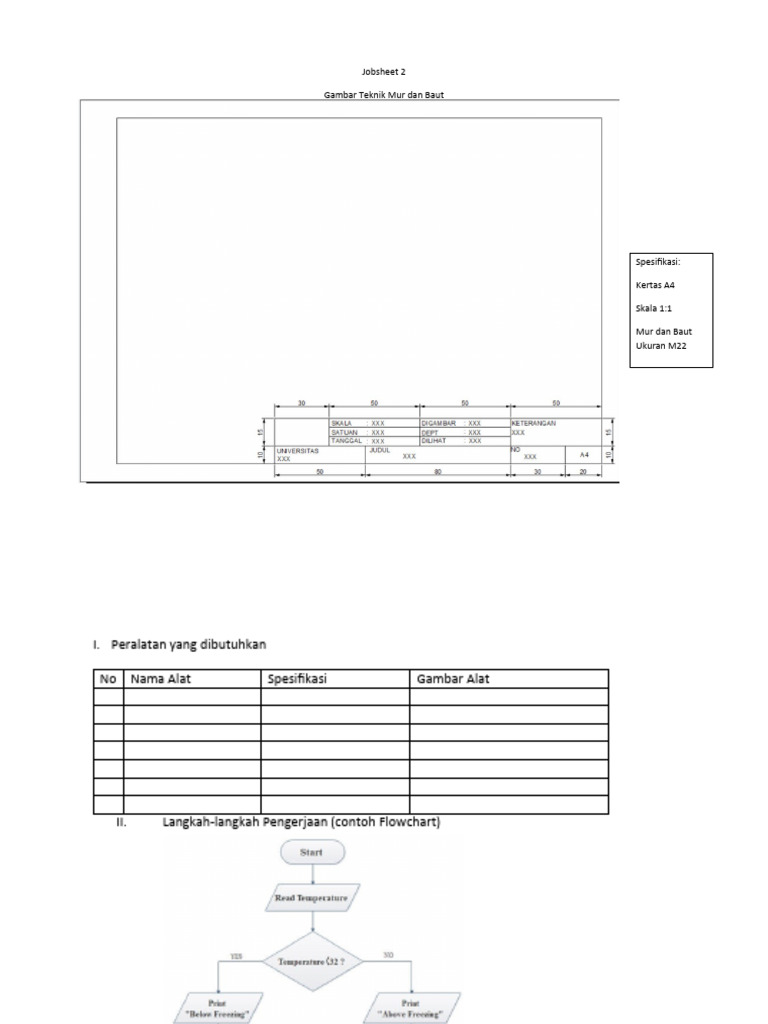 Format Jobsheet | PDF