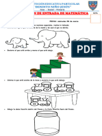 Evaluación de Entrada de Matemática