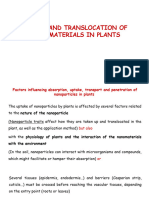 3.1 Uptake and Translocation of Nanomaterials in Plants