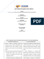 Cuadro Comparativo Sobre Procedimiento Administrativo y La Funcion Administrativa Karla Maradiaga