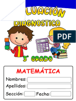 Evaluación Diagnostica Matemática 3°