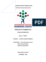 Avance de Proyecto de Precio