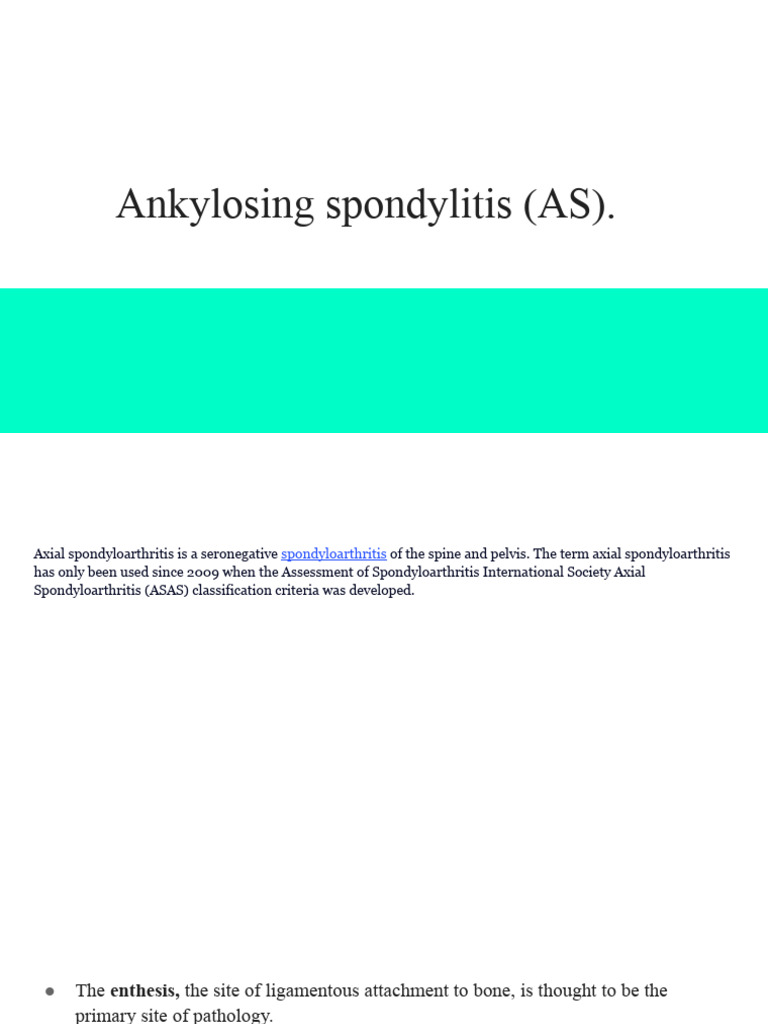 Physiotherapy for Ankylosing Spondylitis | PDF | Vertebral Column ...