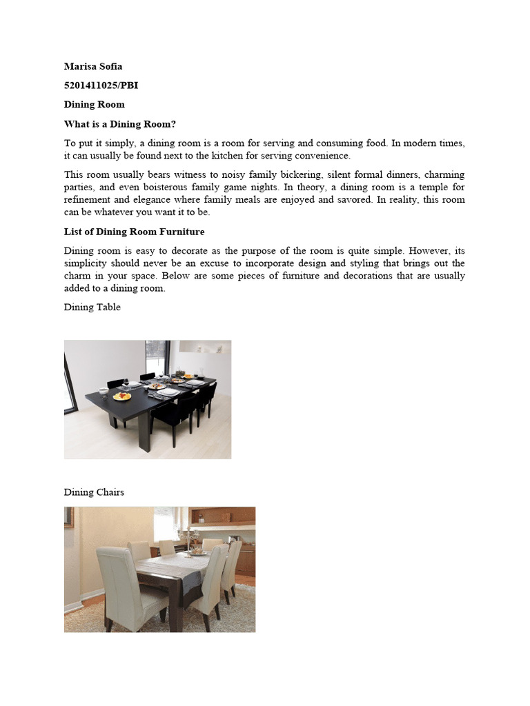 Materi Dining Room | Download Free PDF | Restaurants | Dining Room