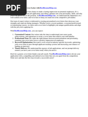 Cover Letter for Shadowing a Doctor