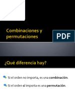 Combinaciones y Permutaciones