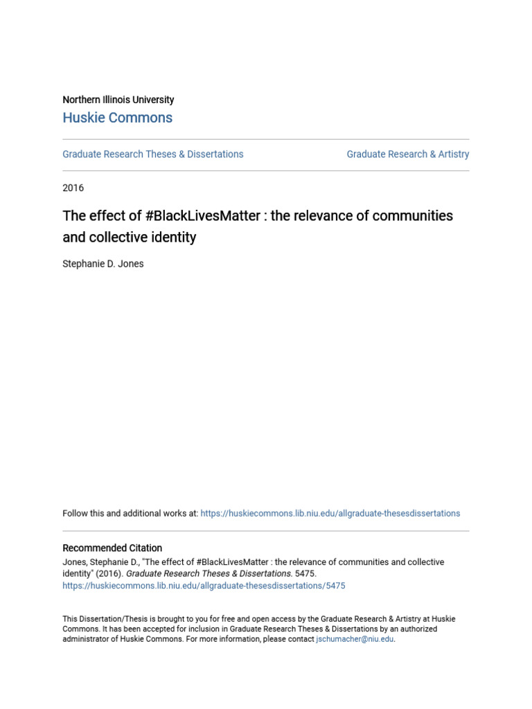 Impact of #BlackLivesMatter on Communities | PDF | Black Lives Matter