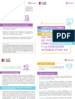 Folleto Convocatoria para Selección de Docentes