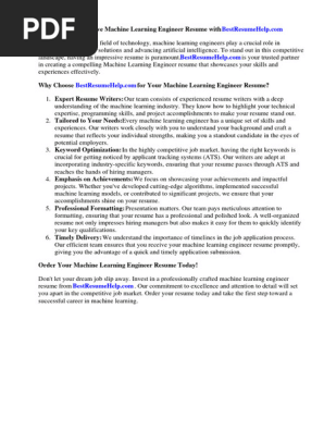 Machine Learning Engineer Resume