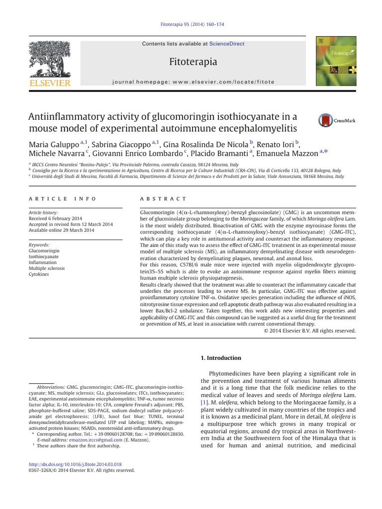 ISOCYANATE | PDF | Apoptosis | Multiple Sclerosis