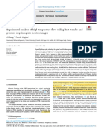 Experimental Analysis of High Temperature Flow Boiling Heat Transfer