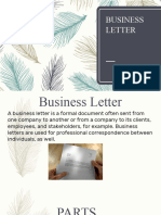 Business Letter Students