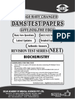 Revision Test Series BIOCHEMISTRY (QNS)