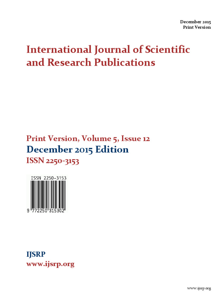 International Journal of Scientific and Research Publications | PDF ...