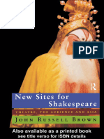 John Russ Brown - New Sites For Shakespeare - Theatre, The Audience and Asia (1999)