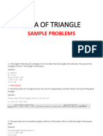 Area of Triangle