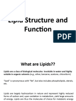Lipid Structure and Function Lecture Dorothy Final