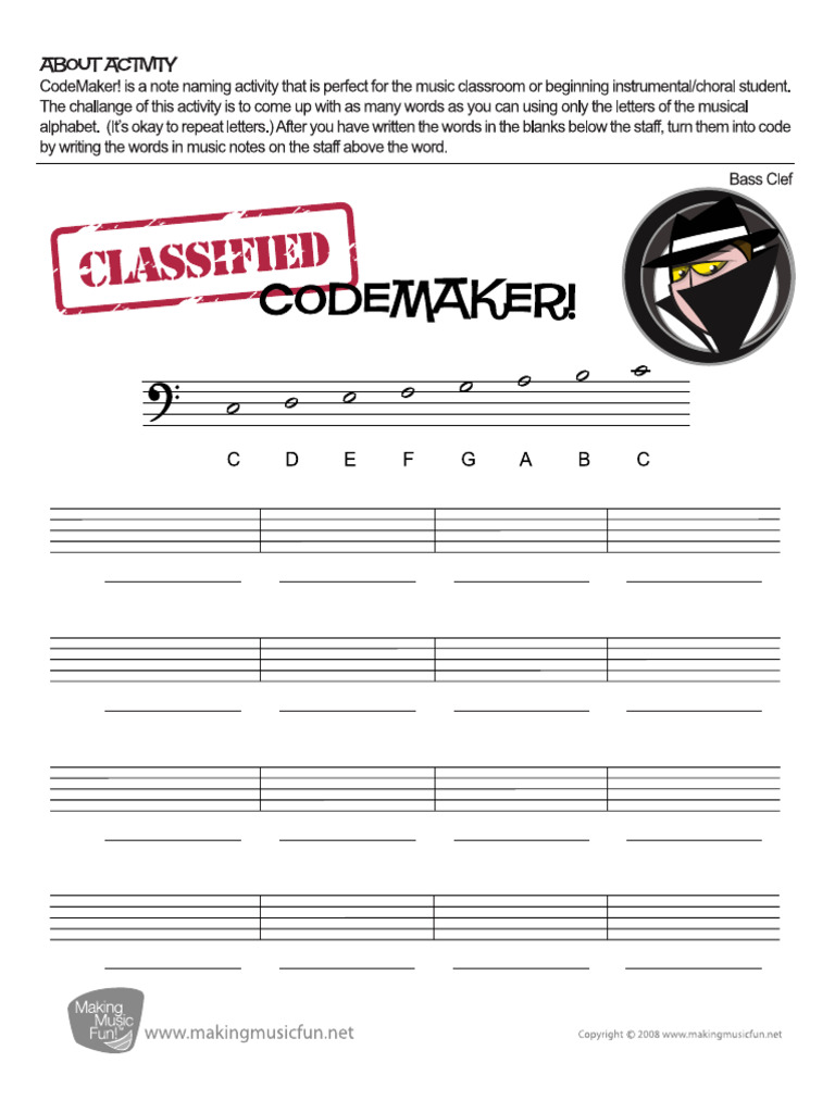 Codemaker Bass Clef | PDF