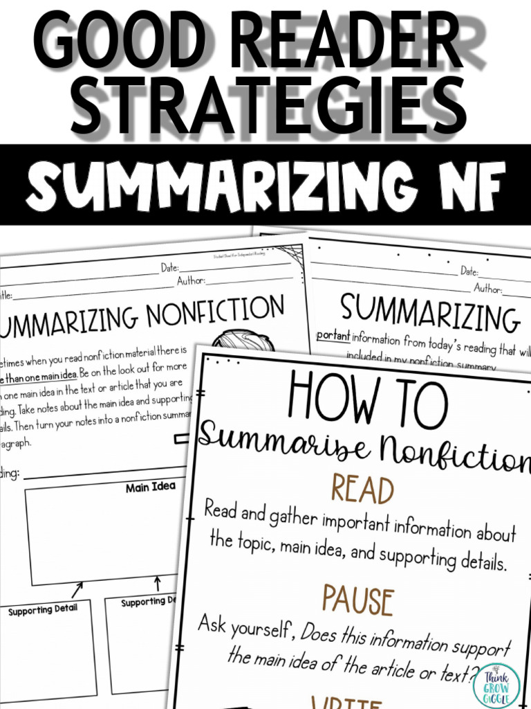 Summarizing NF Free Think Grow Giggle | PDF | Giraffe | Books