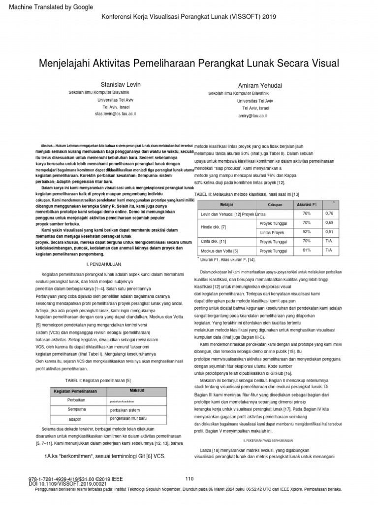 Visually Exploring Software Maintenance Activities | PDF