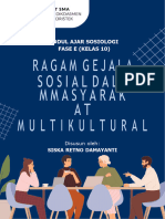 Modul Ajar Sosiologi - Ragam Gejala Sosial Dalam Masyarakat Multikultural - Fase E