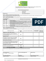 NOBLE HOUSE Training Evaluation Form