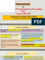 Guidelines of Examination and Promotion For Classes III VIII 2023 24NOIDA