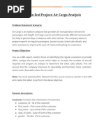 Course-End Project: Air Cargo Analysis: Problem Statement Scenario