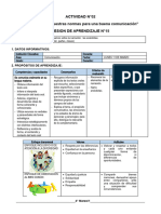 4° Grado - Sesiones Del 11 Al 15 de Marzo