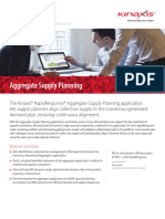 Aggregate Supply Planning RapidResponse