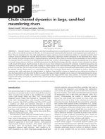 Chute Channel Dynamics in Large Sand Bed