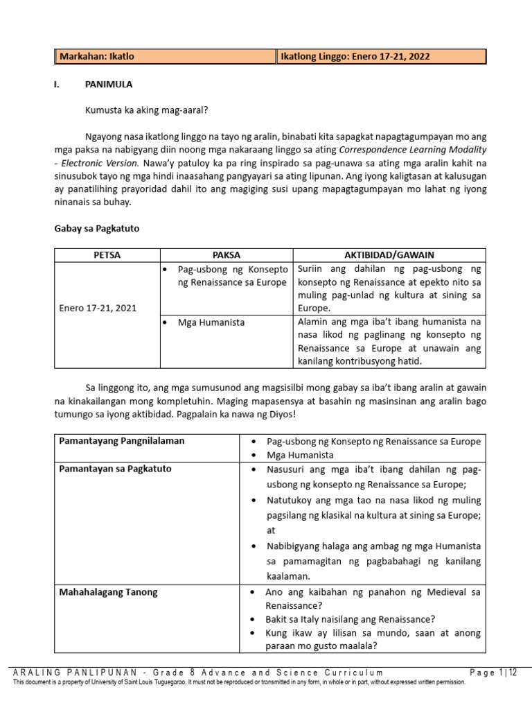 Renaissance And Humanism Pdf