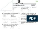 Coordinate Geometry - Daily Home Assignment 03 - (Udaan 2024)