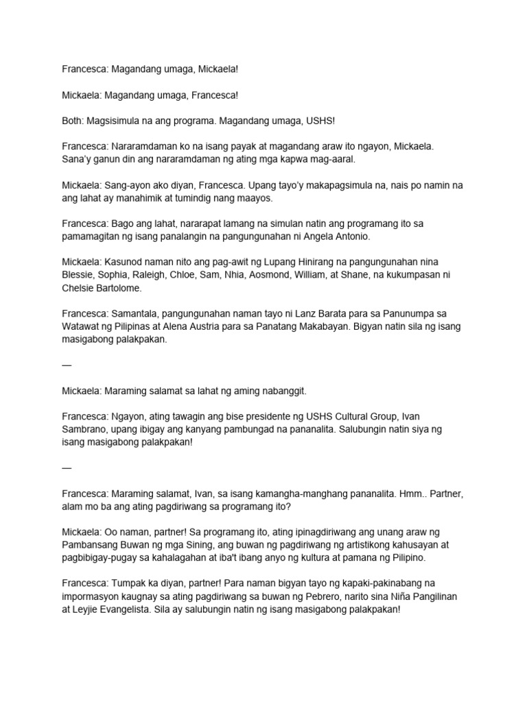 SCRIPT | PDF