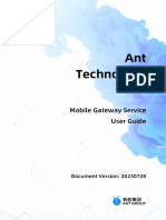 Ant Technology mPaaS Mobile Gateway Service User Guide 20230728