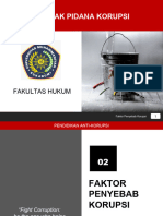 Faktor Penyebab Korupsi