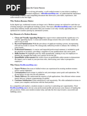 Modern Resume Fonts
