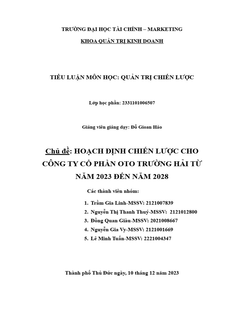 bản nháp QTCL | PDF
