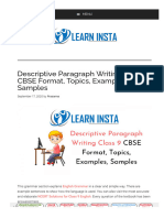 WWW Learninsta Com Descriptive Paragraph For Class 9