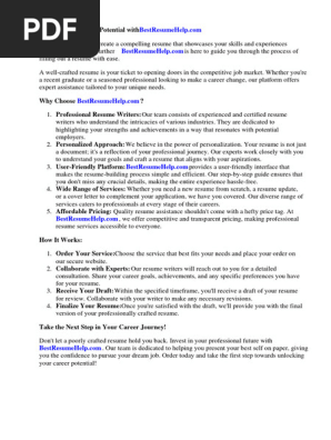 Help Filling Out a Resume