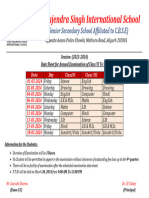 6 To 8 Annual Examination Datesheet (2023-2024)